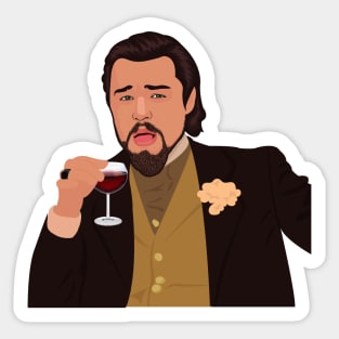 Di Caprio Laughing Meme Sticker